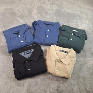 Nautica Poloshirt Herren 2XL XXL Paket 5 Einfarbig Neutrale Farben Preppy Defekt - Bild 1 von 20