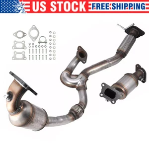 Exhaust Catalytic Converters Flex Pipe Set For Cadillac SRX 3.0L 2010-2011 New - Picture 1 of 13