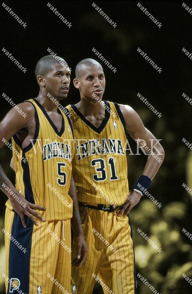 GI323 Reggie Miller - Jalen Rose Indiana Pacers 8x10 11x14 16x20 Photo - Image 1 of 1