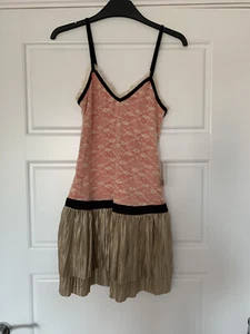 Forever 21 Dress Salmon Gold Small - Picture 1 of 5