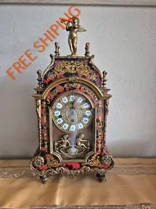 Boulle style FHS Hermle Westminster chime mantel clock ( 0681 ) - Picture 1 of 17
