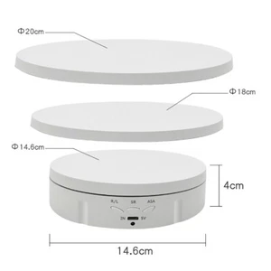 Remote Control 3 Speeds Electric 360° Rotating Display Stand for Photography New - Picture 1 of 10