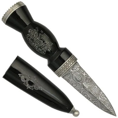 Cuchillo Celta Escocés Sgian Skean Dubh Dirk Daga 8.25" Diseño Azteca o Maya Foto 1 de 4