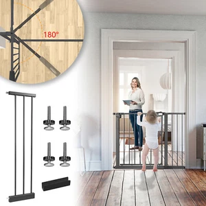 95-105cm Treppenschutzgitter Ohne Bohren Auto-Close Baby TürschutzgitterTOP - Bild 1 von 12