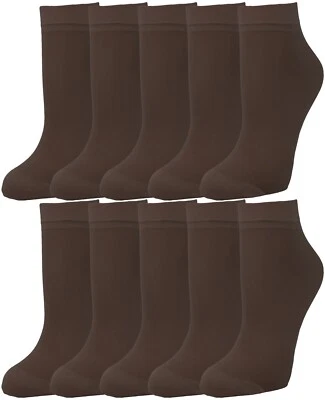 10 Pairs Women's Soft Nylon Ankle Sheer Socks Hosiery - Image 1 of 2
