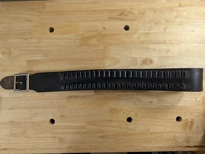 Cinturón cartucho de cuero Hunter 206-L 40-45” cintura, tiene capacidad para 25 rondas, 30-06/270 Win Foto 1 de 3