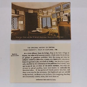 Pair Of Gretna Green Vintage Scottish Tourism Postcards XX201 - Free Postage - Picture 1 of 7