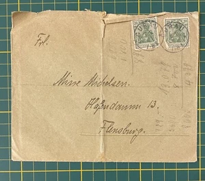 Brief Curau nach Flensburg -6386 - Bild 1 von 3