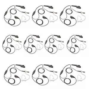 10 X HYTERA COVERT AKUSTIKRÖHRE OHRSTÜCK MIT MIKRO & PTT FÜR PD705 PD785 PD782 - Bild 1 von 5