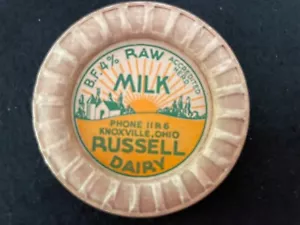 VINTAGE NEW RUSSELL DAIRY KNOXVILLE, OHIO BOTTLE CAPS DIAMETER NEW ORIGINAL LOT - Picture 1 of 8