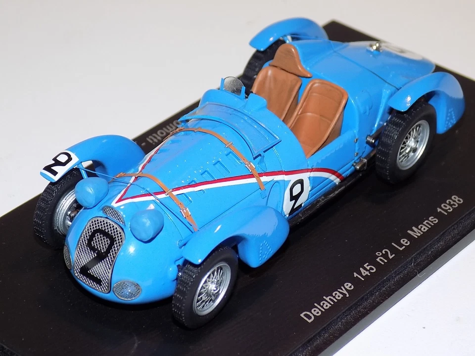 1/43 Spark Delahaye 145 汽车 #2 1938 24 H 勒芒 S2726 — 第 1/3 张图片