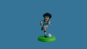 Ball in der Mitte für Rudy (Ganbare, Kickers) 16 cm Actionfiguren handbemalt - Bild 1 von 6