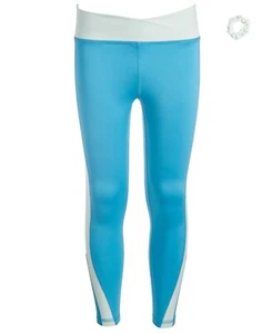 ID Ideology 2-Pc. Colorblocked Leggings & Scrunchy Set Big Girls L Sea Shore - Picture 1 of 17