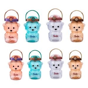 Water Bottle for Kid Tumbler with Straw Mug Cup Bear Cute Summer Outdoor Sport