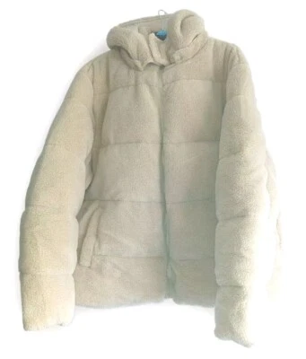 ASOS DESIGN NEW HEAVY DUTY BORG DUFFER JACKET AND REMOVABLE HOODIE BEIGE 3XL👍 - Image 1 of 4