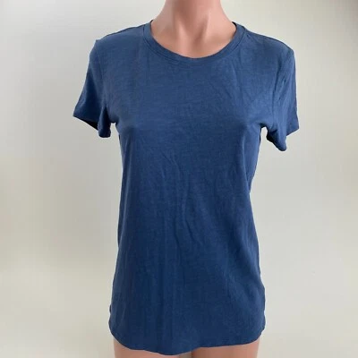 Victoria's Secret PINK Short Sleeve Crew Neck T-Shirt w/ Logo Blue Size XS NWT - Image 1 of 4