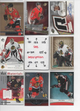Chicago Blackhawks *** SERIAL #'d Rookies Autos Jerseys ALL CARDS ARE GOOD CARDS