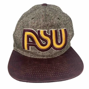 Vintage Print Arizona State Sun Devils Hat Cap Brown Zephyr Adjustable Mens NCAA - Picture 1 of 7
