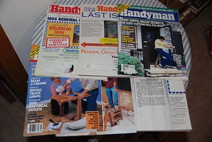 Set of 6 Vintage The Handyman Magazines -- July 1984 - January 1985 - Foto 1 di 7