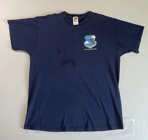 VINTAGE B-52 Stratofortress Tee XL | Fruit of the Loom Heavyweight | Navy Blue - Picture 1 of 8
