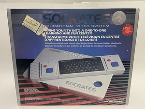 Vtg 1988 VTech Socrates Educational Video Computer System Console Box & Insert - Imagen 1 de 18