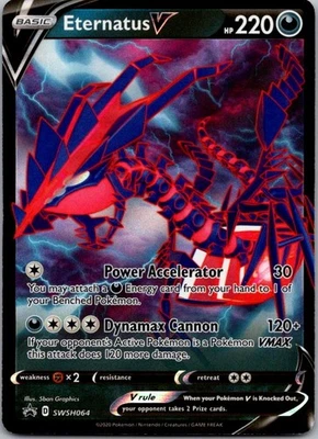 Eternatus V SWSH064 SWSH: Sword & Shield Promo Cards holo Promo NM - Image 1 of 2