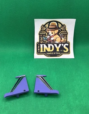 Par de aletas traseras verticales G1 Transformers Skywarp 1985 vintage Foto 1 de 2