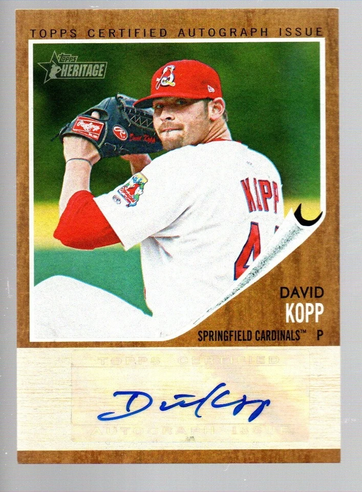 2011 Topps Heritage Minors Real One Autographs #DK David Kopp 847/861 - Image 1 of 1