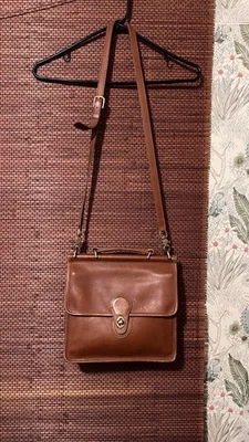 Vintage Coach Willis Tan Leather Crossbody Bag 9927 - Image 1 of 4