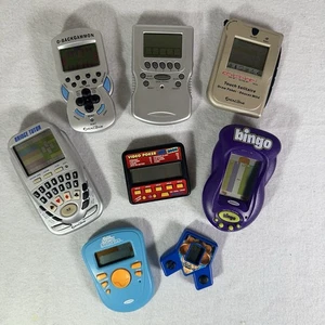 Lot of 8 Vintage Handheld Electronic Casino Cards Handheld Pocket Games - Picture 1 of 9