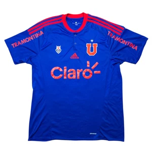 2016 Adidas Mens XL University Of Chile Claro Soccer Polo Jersey *READ* - Picture 1 of 12