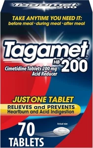 Tagamet HB 200 mg Cimetidinsäurereduzierer und Sodbrennen 70 Stück (1er Pack) - Bild 1 von 7
