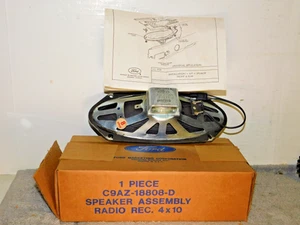 NOS OEM 1960s-70s Ford Radio Speaker 10x4" Mustang Fairlane Galaxie C9AZ-18808-D - Picture 1 of 16