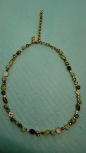 COLLAR CRISTAL SORRELLI FIRMADO VINTAGE 15" + 4" Extensor  - Imagen 1 de 7