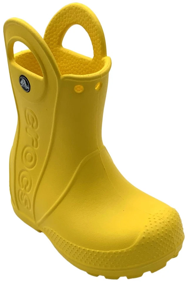 Crocs Niño Pequeño Unisex Mango Gráfico Bota de Lluvia Amarilla Foto 1 de 3
