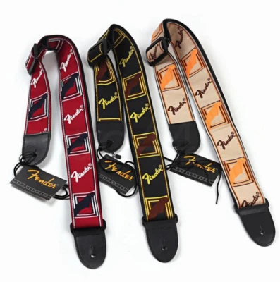 New Embroidered Guitar Strap Fender Straps Electric Acoustic Guitar Bass Ukulele - image 1 of 4