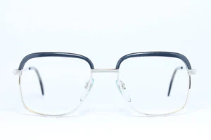 R+H Optik 10K Weiss Gold Double Filled Vintage Brille Eyeglasses Square Rare - Picture 1 of 8
