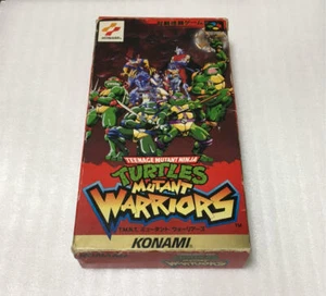 T.M.N.T Mutant Warriors Super Famicom Konami Used Japan Fighting Game Boxed - Picture 1 of 3