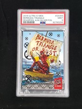 2018 Fleer Ultra Marvel X-Men Deadpool Around the World DAW6 PSA 9 Silver Foil