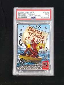 2018 Fleer Ultra Marvel X-Men Deadpool Around the World DAW6 PSA 9 Silver Foil