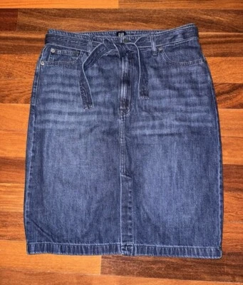 GAP DENIM Blue Long Denim Skirt w/ matching Belt ~ Fall 2019 ~ Size 16 / 33 Tall - Image 1 of 4