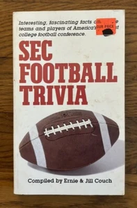 SEC Southeastern Conference Football Tailgate Trivia By Ernie & Jill Couch 1987 - Picture 1 of 7