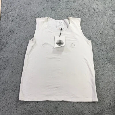 Camisa Yoko Ono Para Hombres Mediana M Eyelit Tank Blanca Top LBGTQ John Lennon Rara a3 Foto 1 de 4