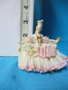 DRESDEN PORZELLAN 3" große MINIATUR FIGUR - Bild 1 von 10