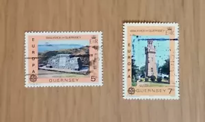 Complete Guernsey used stamp set: 1978 Monuments - Picture 1 of 1