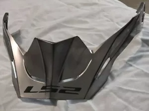 LS2 Ohm Streetfighter Helmet Sunpeak Visor Silver NEW - Picture 1 of 3