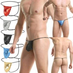 3Pcs Men Sexy Briefs Micro Panties Thongs G-string Pouch T Back Bikini Underwear - Picture 1 of 19
