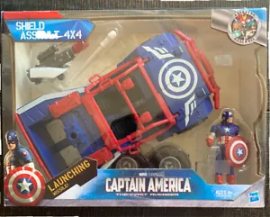 Marvel SHIELD Assault 4x4 Fahrzeug 2010 MIB Captain America 4" Actionfigur Jeep - Bild 1 von 3