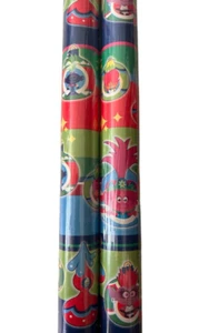 2 Rolls Dreamworks Trolls Ornaments Christmas Birthday Wrapping Paper 40 sq ft - Picture 1 of 3