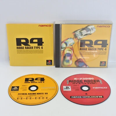R4 RIDGE RACER TYPE 4 PS1 Playstation For JP System ccc p1 - Image 1 of 2
